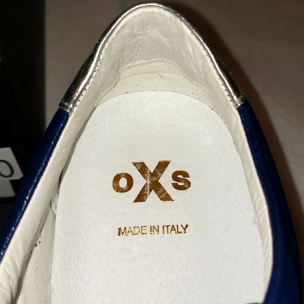 oXs Italy New Sneakers Edgy Wedge Tennis Shoes Suede Leather Women's 10 NIB